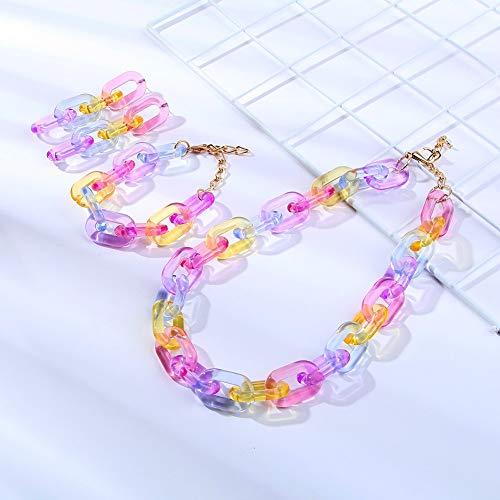 Caiyao Alliage résine - Boucles d'oreilles pendantes géométriques et légères - 4