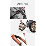 3 in 1 Kombikinderwagen Standardkinderwagen Kinderwagen Reisesysteme Buggy Neugeborener Tragbarer Reisewagen Kinderwagen Faltbarer High Landscape Kinderwagen (V9 Black)
