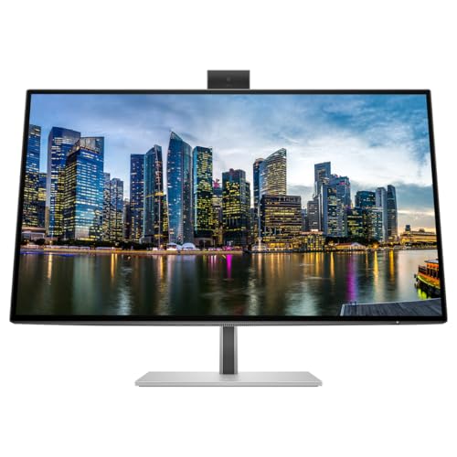 Image of HP Series 7 Pro 27-inch 727pm & 727pk 4K UHD 2160P Conferencing Monitors, 2 Pack Bundle with Desk Mount Stand, USB-C Multiport G5 Dock, MK650 Wireless Keyboard & Mouse, Gel Mouse & Wrist Pad