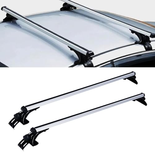 Rieles de aleación aluminio para coche con barras de techo ajustables 2