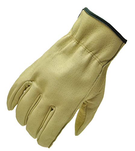 G & F 2002S-3 Pigskin Leather Work Gloves for Durable Protection