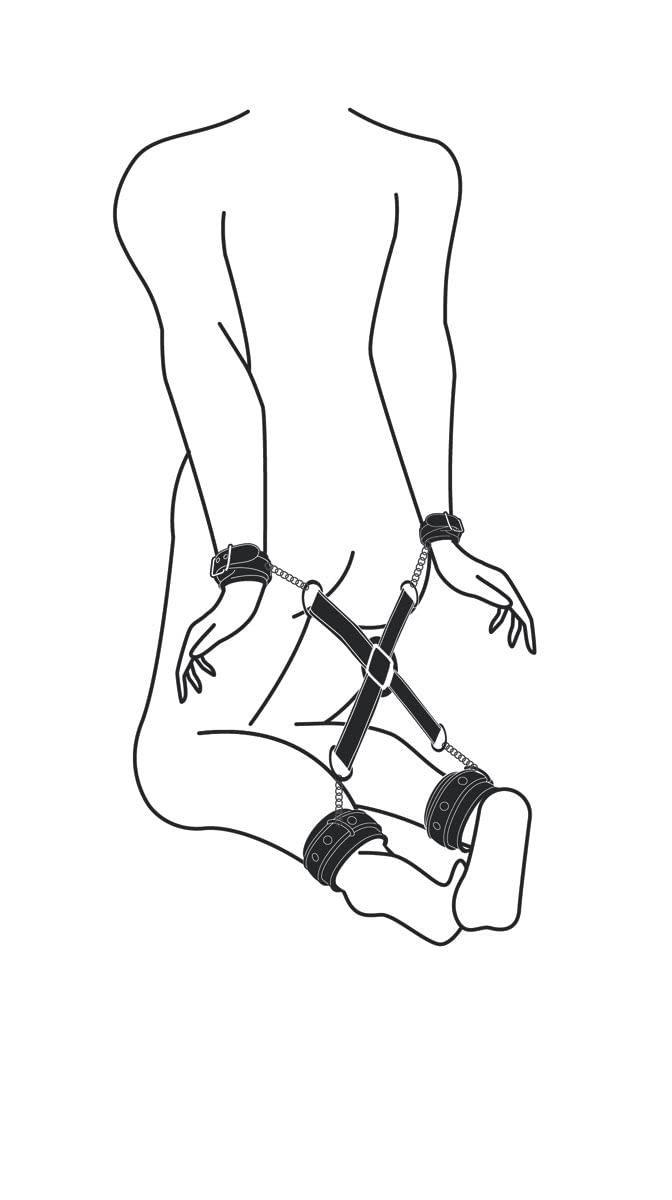 Easytoys Fetish - Hogtie With Hand and Anklecuffs - Noir
