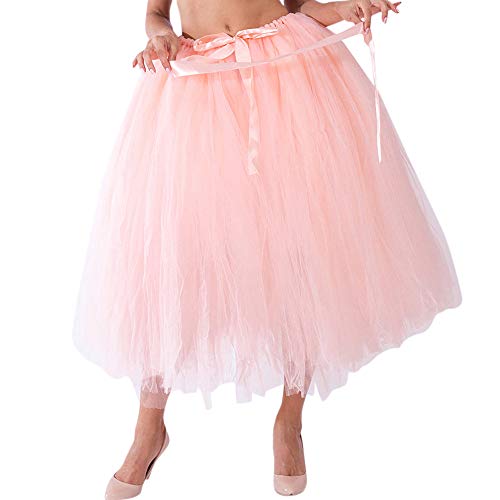 Jupe de princesse en maille filet orange à taille unique réglable