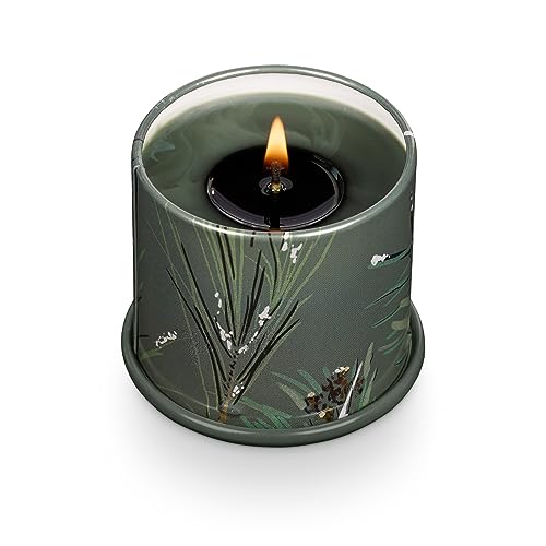 Image of Illume Demi Vanity Tin Candle, Balsam & Cedar, Signature 3 oz.