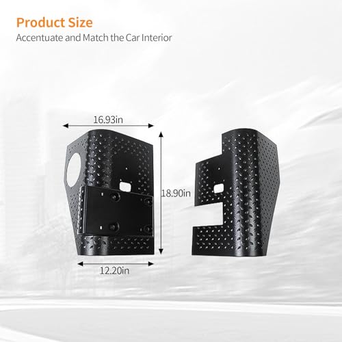 RT-TCZ for Jeep TJ Body Armor Rear Corner Guards Quarter Panel for Jeep Wrangler TJ 1997-2006 Black Exterior Accessories 2pcs by RT-TCZ - Image 8