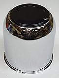 Kaper II A-C-425TT-KIT Axle Covers 4.25 Inch Chrome Push Through with Cap