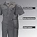 ACTIVE UNIFORMS Coveralls Workwear Men Short Sleeve Coveralls, Grey (3X-Large)