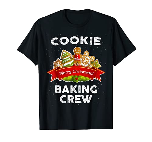 Cookie Baking Crew Camiseta Navidad Familia Gingerbread Team Camiseta