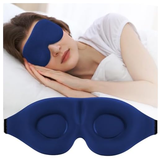 Máscara de dormir 3D, máscara de dormir para mulheres e homens, venda noturna com copo contornado, capa de olho com bloqueio de luz de luxo, sombra moldada com alça ajustável para