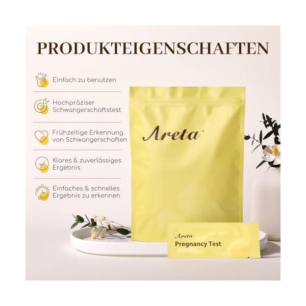 Areta Schwangerschaftstest Frühtest 10 mIU/ml – Bild 3
