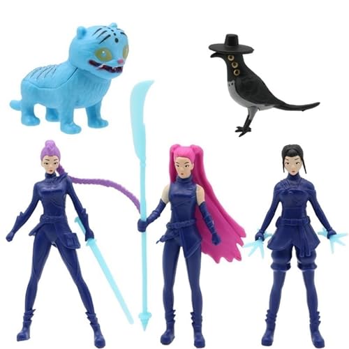 PulseLaaab KPOP Demon Figuras y Juguetes, Set de Figuras Coleccionables Muñecas de...