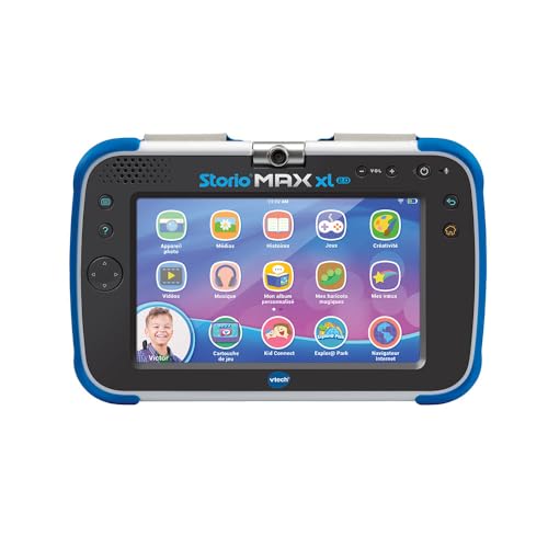 VTech - Storio Max XL 2.0 Bleue, Tablette Enfants Tactile, Éducative et Sécurisée avec Grand Écran Couleur, WiFi, Android, Appareil Photo, Cadeau Enfant de 3 Ans à...