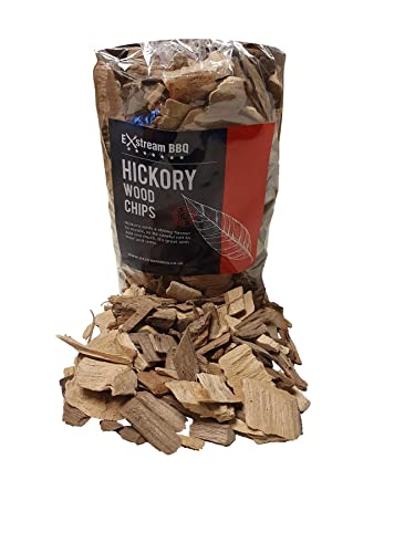 Exstream BBQ Barbecue Smoking Wood Chips *Over 16 Great Flavours in 1 5 & 10 Litres* (Hickory 1 Litre)