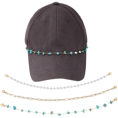 Casquettes fausses perles amovibles en acier 304 avec fermoirs mousquetons