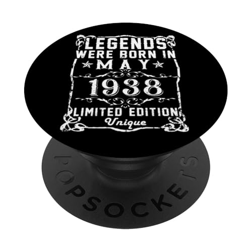 Cumpleaños Mayo 1938 Edición Limitada Regalo Legend May PopSockets PopGrip Intercambiable