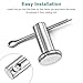 M METERXITY 20-Pack Single Hole Clevis Pins, M5 x 35mm 304 Stainless Steel Flat Head Clevis Pins for Mechanical Linkage/Fixed Parts/Ship Rigging, Link Hinge Pin Reusable