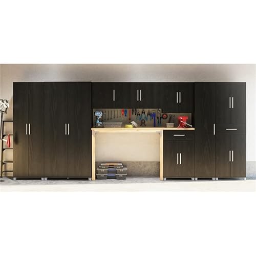 Systembuild Camberly 2 Door/1 Drawer Storage Cabinet, Black Oak #TOP3