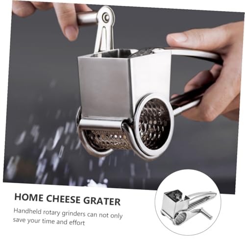 Rallador de queso giratorio manual de acero inoxidable miniatura 3