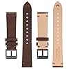 BISONSTRAP Distressed Leather Watch Strap, Watch Replacement Bands for Men, Quick Release Spring Bars, 22mm, Coffee Brown (Black Buckle) #2