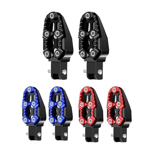 Repose-pieds moto arrière en alliage d'aluminium avec pédale antidérapante