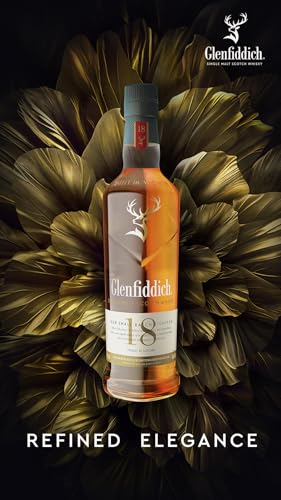 Glenfiddich Single Malt Scotch Whisky Probierset (3 x 5cl) - 12 Jahre, 15 Jahre und 18 Jahre mit Geschenkverpackung - ein Geschenk zum Genießen