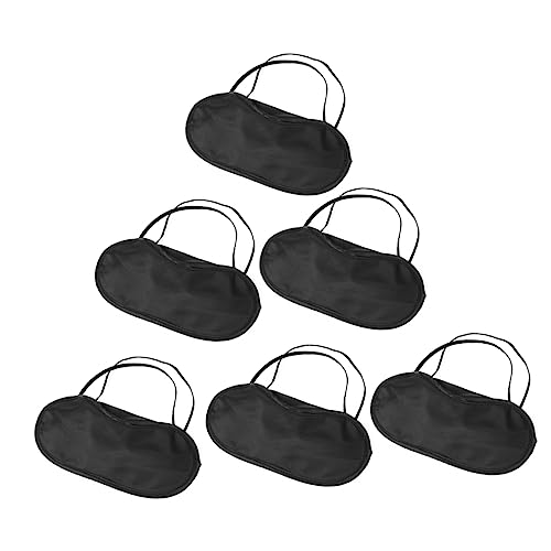 Beaupretty 6Pcs Travel Sleep Mask Elastic Eye Cover Blindfold for Outdoor Camping Flexible and Durable Shading Eye Patches for Comfortable