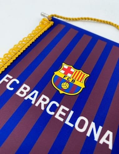 Großer Wimpel FC Barcelona Nr. 2 - Lizenzprodukt - Maße 22 x 16 cm - 100 % Aclilico