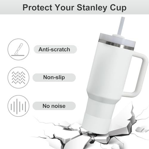 Image of Affute Protective Silicone Boot for Stanley Quencher H2.0 40 30 20 oz & IceFlow Flip 30 20 oz, BPA Free Anti-Noise Anti-Scratch, Stanley Cup Protector Sleeve Cover Boot