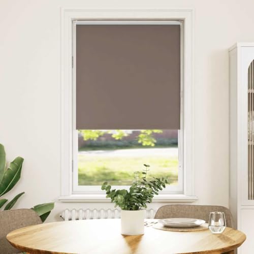 Store enrouleur occultant café 70x175 polyester sans perçage - 2