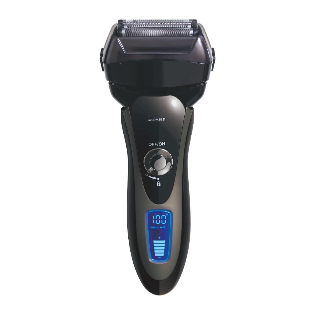 EAST ABS-OPH400D Electric Men's 4-Blade Linear Shaver, Waterproof, Rechargeable, AC