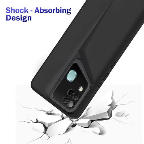 Image of Amazon Brand - Solimo Ultra-Thin Blade Runner Series Matte Finished Camera Protection Soft Back Cover for Infinix Hot 10s - Black