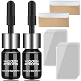 2 PCS Windscreen Repair Resin – Fix Chips & Cracks Easily DIY Windshield Repair Kit with Nano Fluid for Long-Lasting Results. Works on All Crack Types. Quick, Durable, Automotive Glass Solution