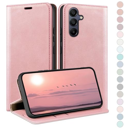Coque Samsung Galaxy A35 antivol RFID housse portefeuille cuir avec fentes