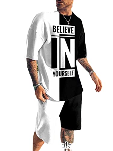 Survêtement d'été pour homme anti transpirant ensemble décontracté short sport XXXL ts1156