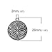 JGFinds Celtic Pendants, Pentagram Knot and Spiral Triskelion, Antiqued Silver Tone Charms, 60 Pack (20 of Each) - Tibetan, Rune Charm, Wiccan, or Celtic Jewelry