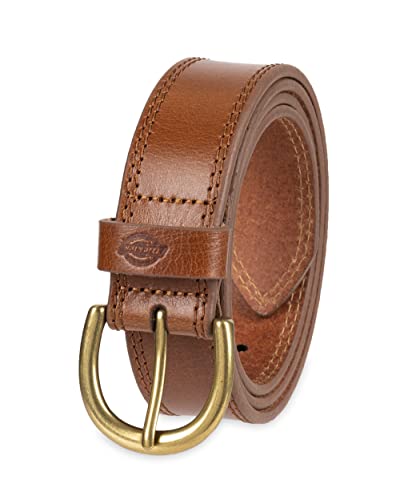 Dickies Women's Casual Leather Jean Workwear Belt with Round Harness Buckle2