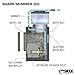 Sicce Shark Nano Protein Skimmer 300 up to 80 Gallon Saltwater Aquariums | Ultra Quiet Pump, Adjustable, Compact, Small Aquarium Marine Reef Tank