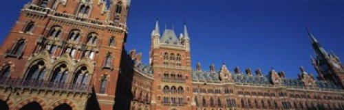 Low angle view of a building St Pancras Railway Station London England Poster Print (18 x 6)