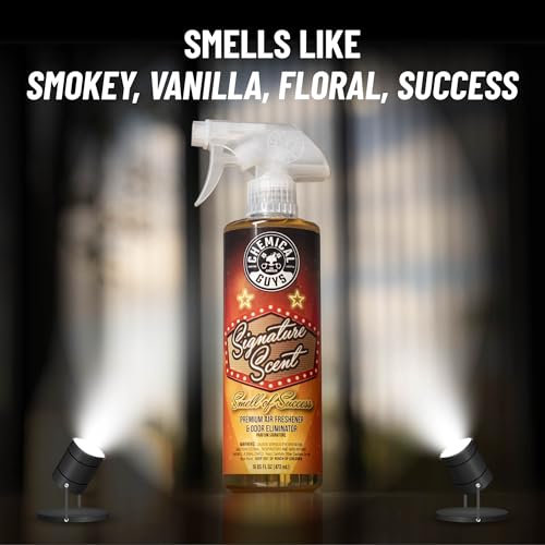 Image of Chemical Guys Signature Scent Air Freshener & Odor Eliminator (4 oz) (3 Pack) - Crisp, Masculine Fragrance Spray for Car, Office & Interior Spaces