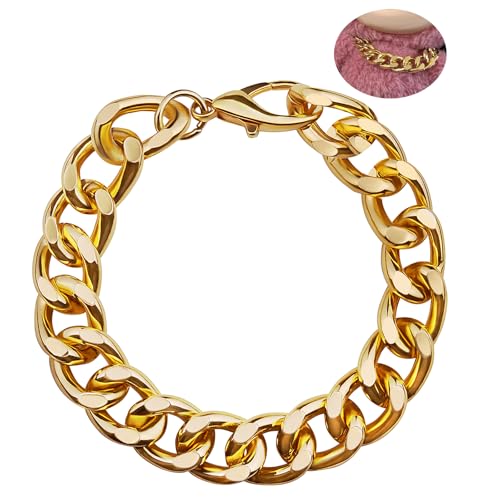 sunla Doll Necklace Charm Accessories for 17cm Dolls, Cute Decoration mini Chain Necklace Compatible with La Boo Boo- Gold Chain