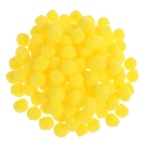 150 Pieces Yellow Pom Poms 1 Inch Yellow Fuzzy Pompom Puff Balls Small Craft Pom Poms for DIY Arts Mothers Day Decorations Home Decorations Crafts Projects Creative Decoration