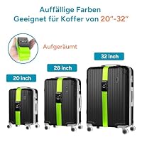 travel inspira Koffergurt mit Zahlenschloss Koffergurt mit TSA Schloss – Ansicht 3