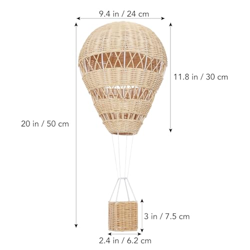 Montgolfière en rotin pour décorer la chambre de bébé avec poésie - 3