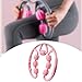 FashionCha Hand Held Muscle Roller for Legs Cellulite Leg Roller for Thighs 7 Wheels Multifunctional Massage Tool for Shoulder Waist Arm, Pink