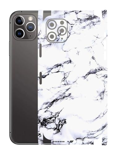 Image of AtOdds - Full Body Back Screen Guard Protector Film - Lamination Wrap Skin Sticker for iPhone 11 Pro Max | Scratchproof Matte Finish (Design - Marble)