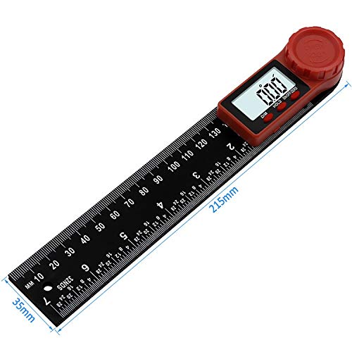 Inclinomètre échelle numérique 200mm et détecteur d'angle pour menuiserie - 2