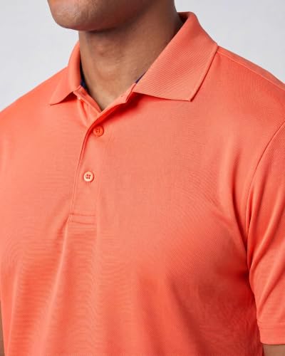 Image of 3 Pack:Mens Quick Dry Fit Polo Shirt Short Sleeve Golf Tennis Clothing Active Wear Athletic Performance Tech Sports Essentials Moisture Wicking Casual Dri-Fit T Shirts Set