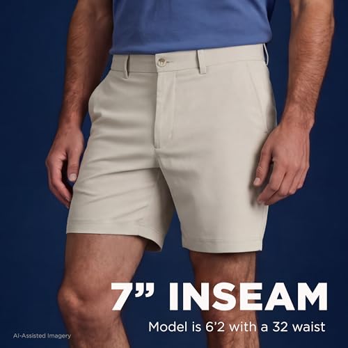 Haggar Men's Sport Travel Performance Short - 7 and 9 Inch Inseams Sand - image 5