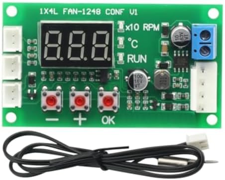 Hassas sıcaklık ve hız ayarı için problu motor fan hız kontrol cihazı için DC1248V 4 telli sinyali destekleyen endüstriyel fanlar için (A) - Görsel 3