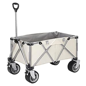 Garden Trolley Opvouwbare Tuintrolley, Draagbare Campingrolwagen, Duurzaam Oxford-doek En Hoogdragend Stalen Frame…